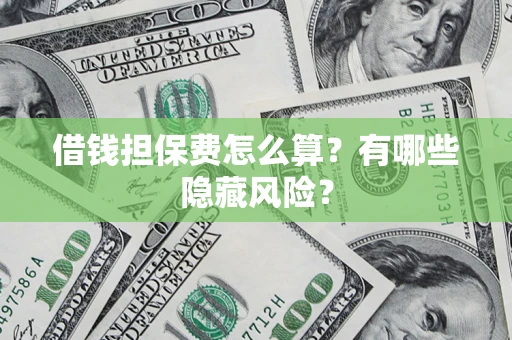 济南借钱担保费怎么算？有哪些隐藏风险？