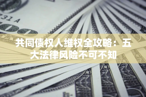 济南共同债权人维权全攻略：五大法律风险不可不知