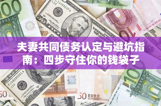 济南夫妻共同债务认定与避坑指南：四步守住你的钱袋子