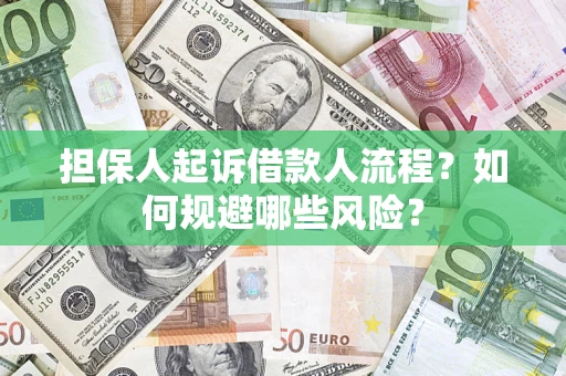 济南担保人起诉借款人流程？如何规避哪些风险？