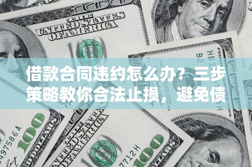 济南借款合同违约怎么办？三步策略教你合法止损，避免债务危机升级